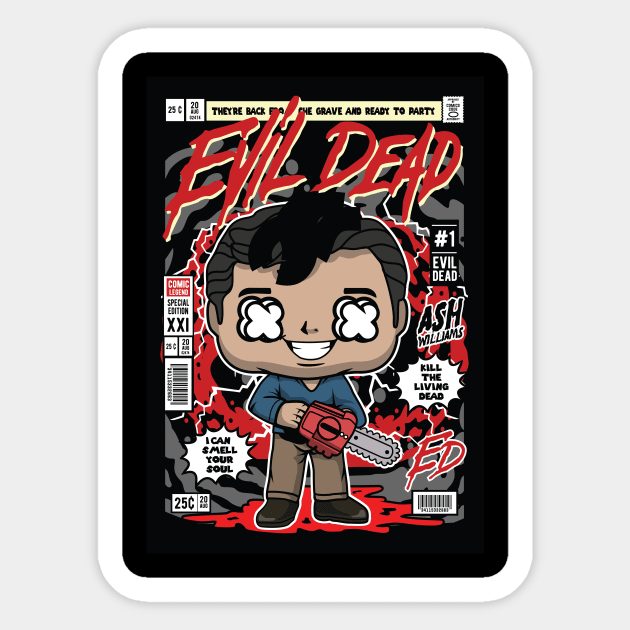 Evil Dead Sticker by Shockproof Design